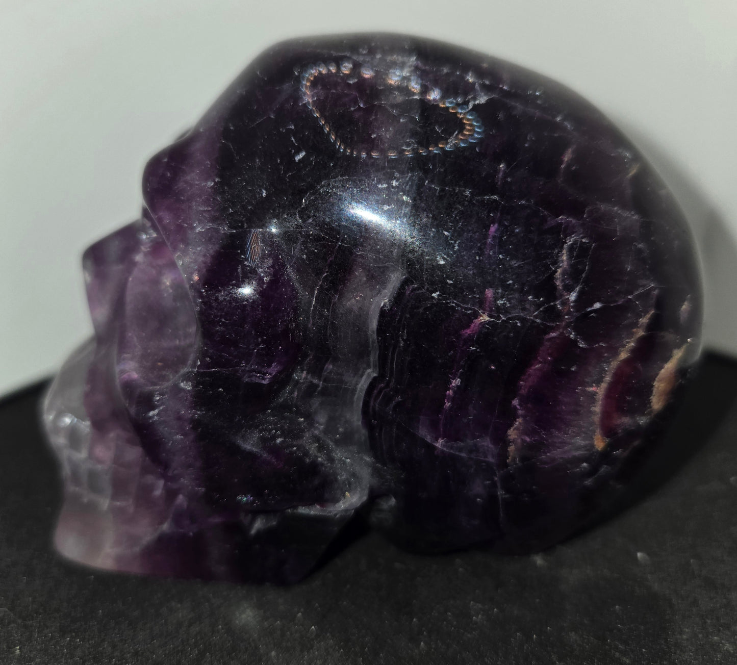 Purple Fluorite Skull F