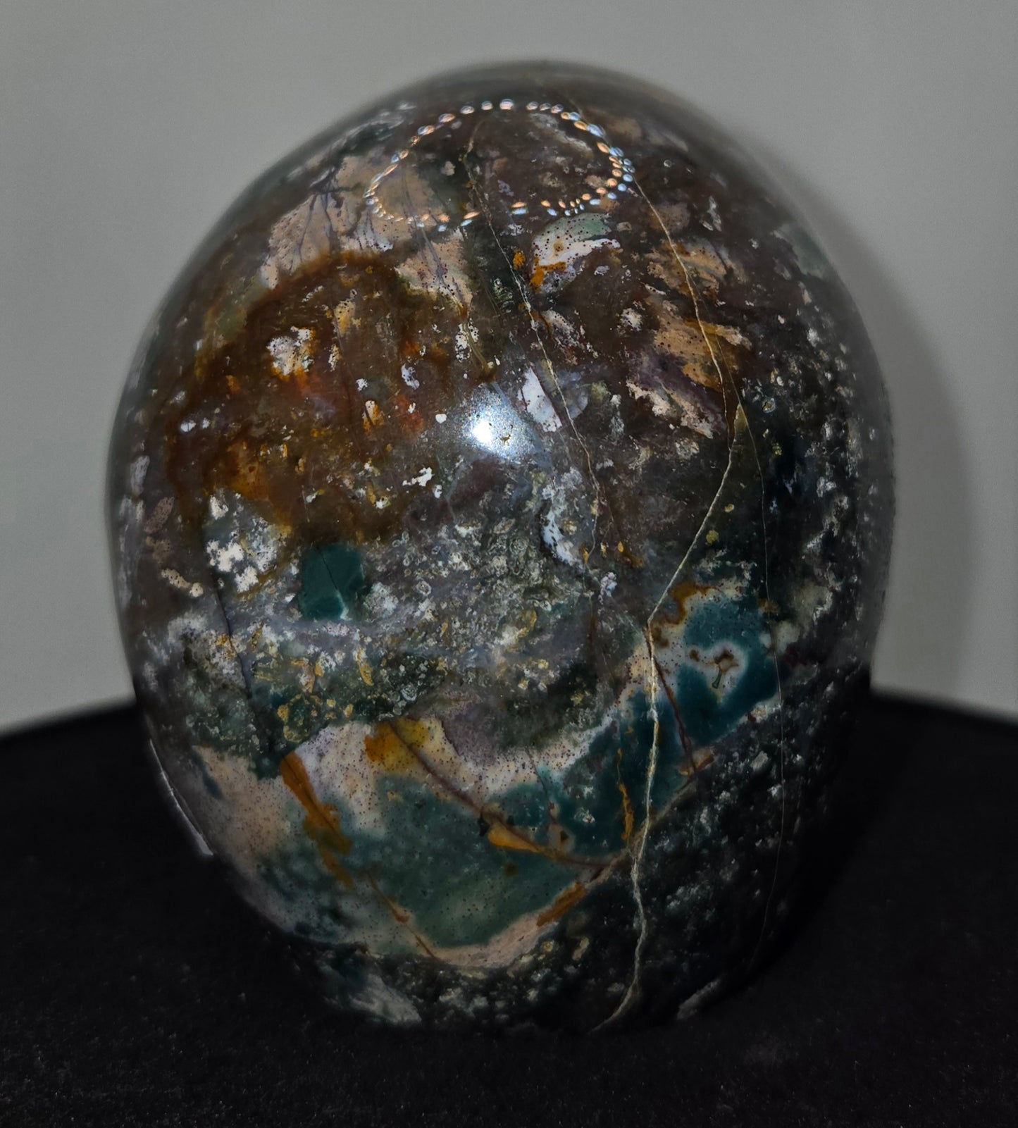 Ocean Jasper Skull