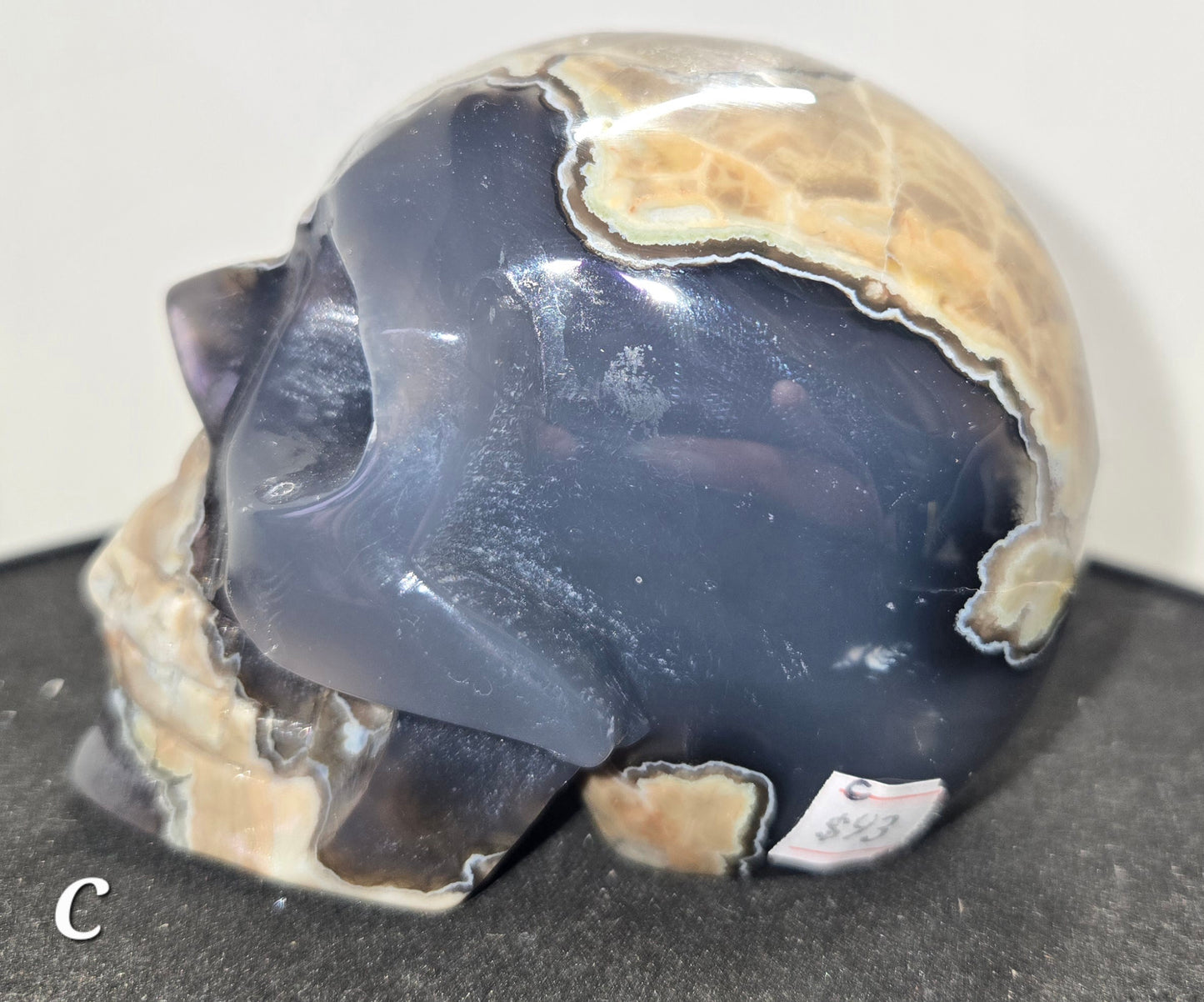 Volcanic Agate Skull C (UV Reactive)