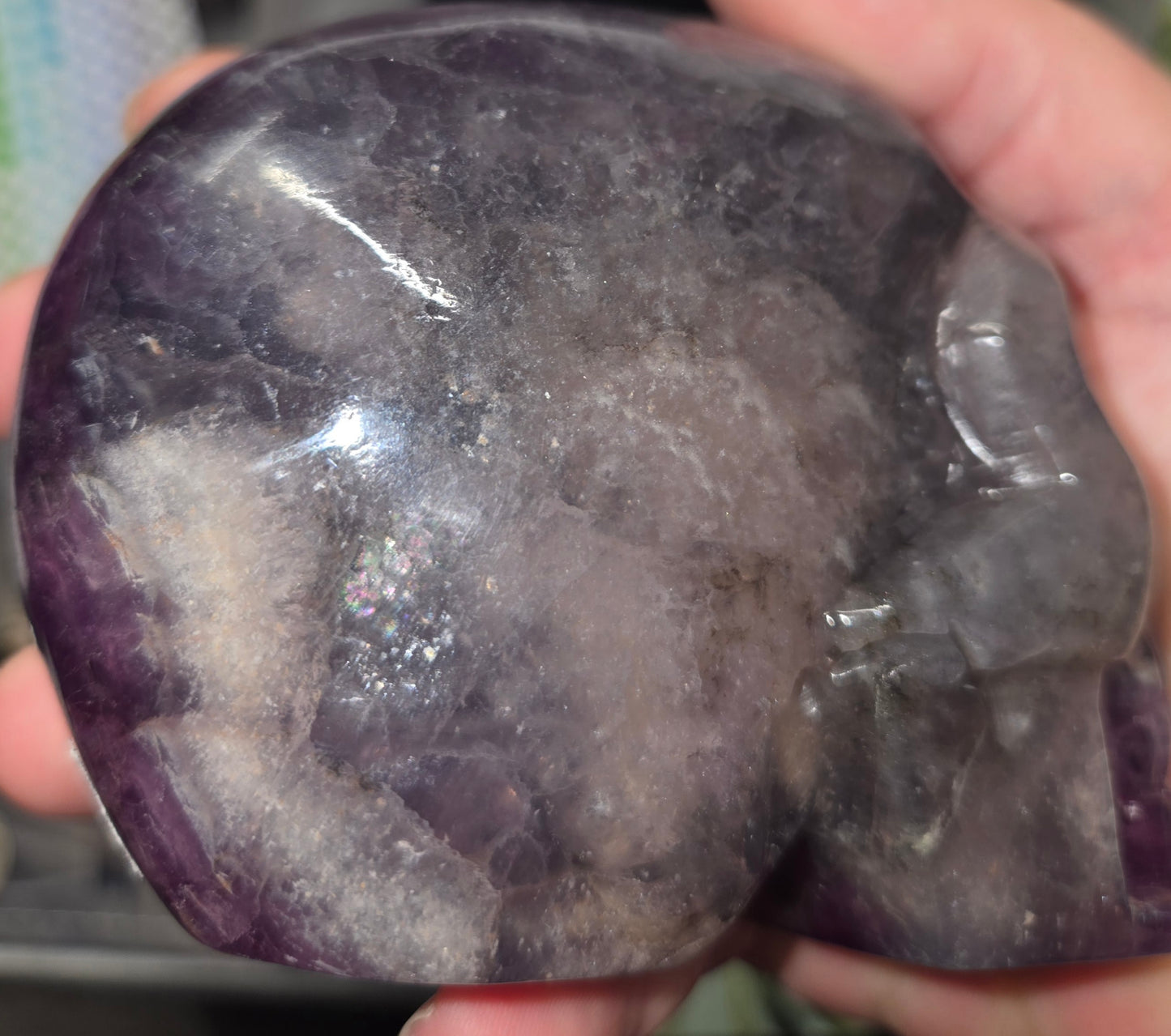 Flourite with Mica Skull C
