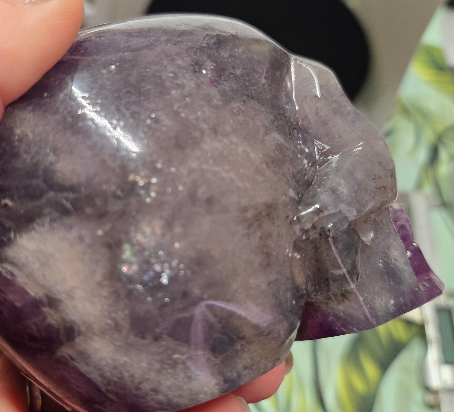 Flourite with Mica Skull C
