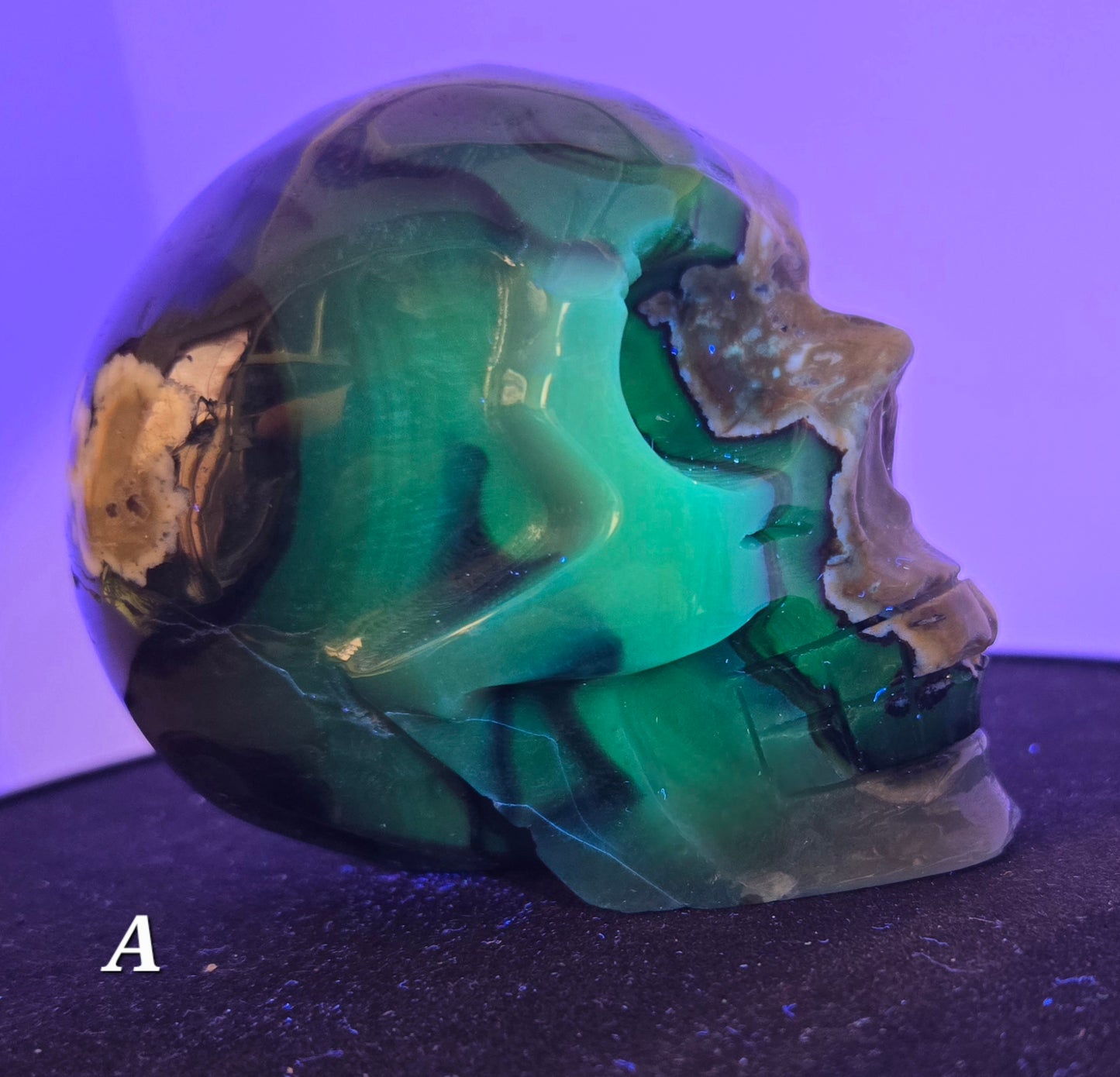 Drewzy Volcanic Agate Skull A