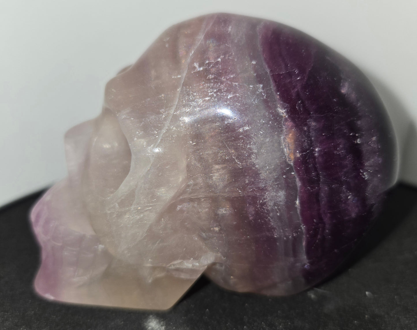 Purple Fluorite Skull E