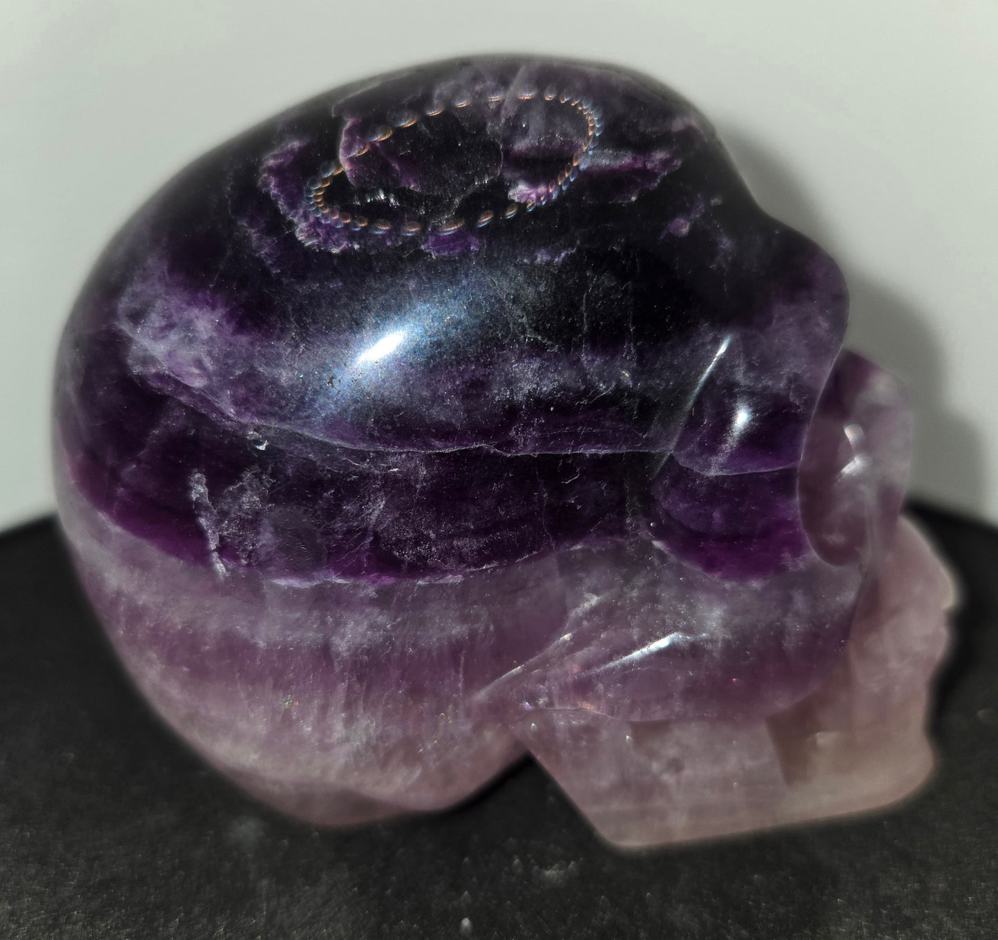 Purple Fluorite Skull G